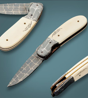 tumblr knives Custom Moen Eggerling Damascus Blade « Knives